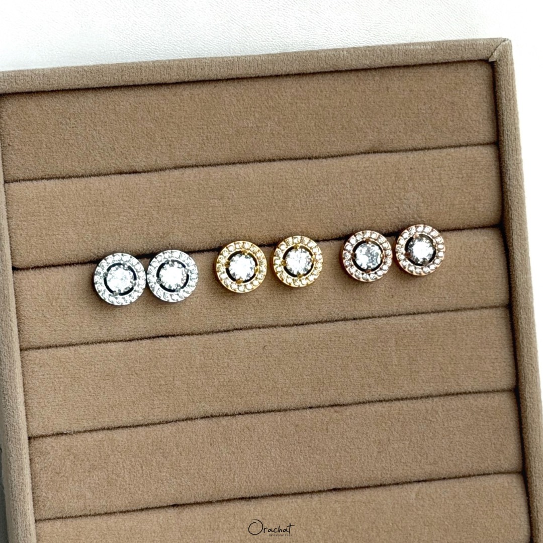 VIVA ROUND 14K earrings