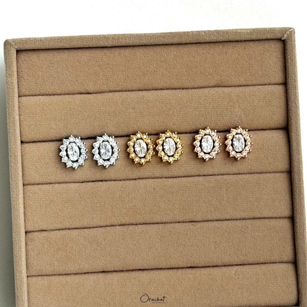 VIVA OVAL 14K earrings