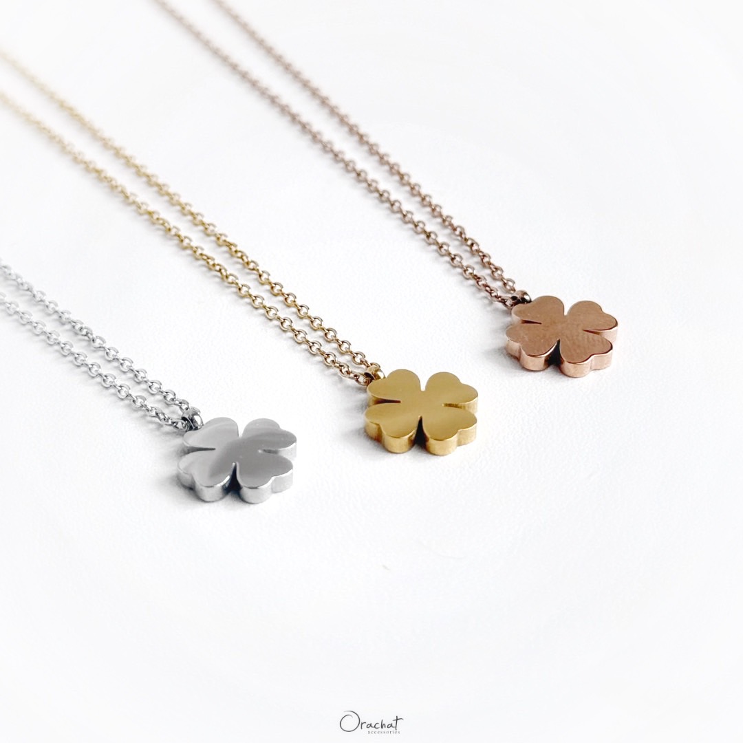 SIMPLE CLOVER 14K Necklace