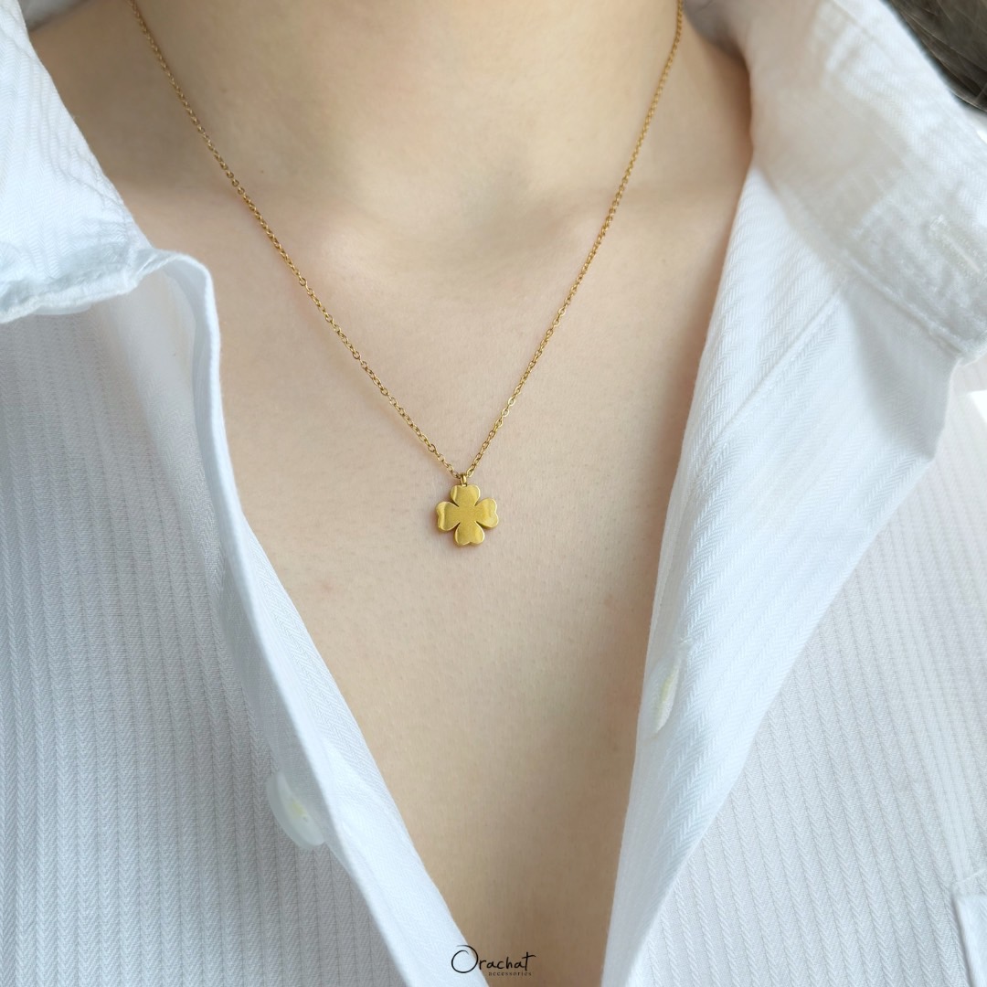  SIMPLE CLOVER 14K Necklace
