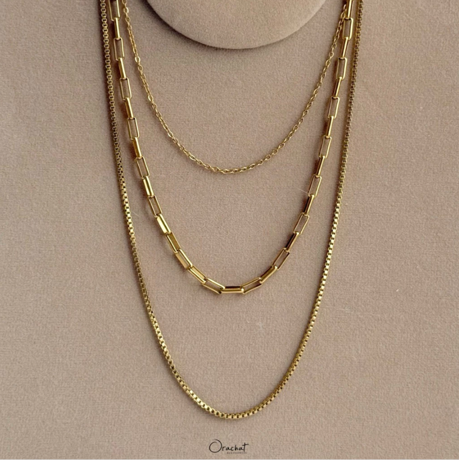 VALENTINA 14K Necklace Set
